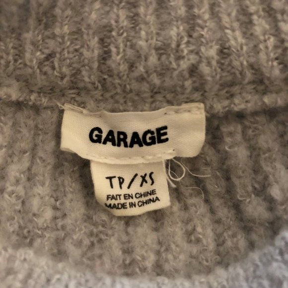 🤎 3/$25Garage Striped Color Block Cropped Knitted Sweater Size XS - Picture 8 of 12